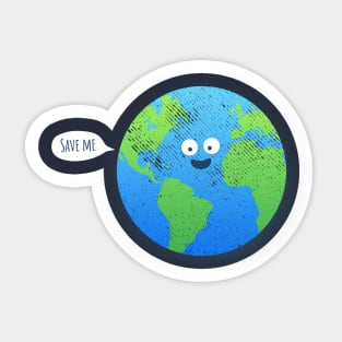 Save Earth - Funny T-shirt Sticker